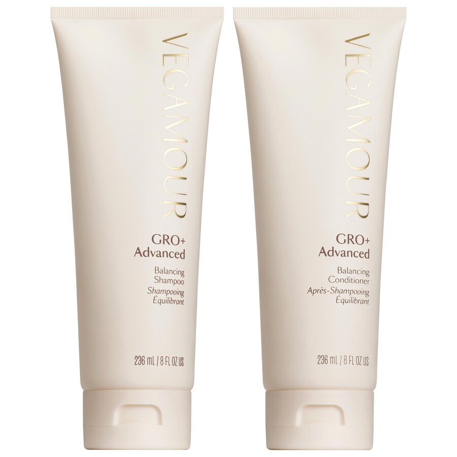 

Набор шампуня и кондиционера GRO+ Advanced Balancing предназначен для борьбы с выраженными признаками истончения волос. Vegamour