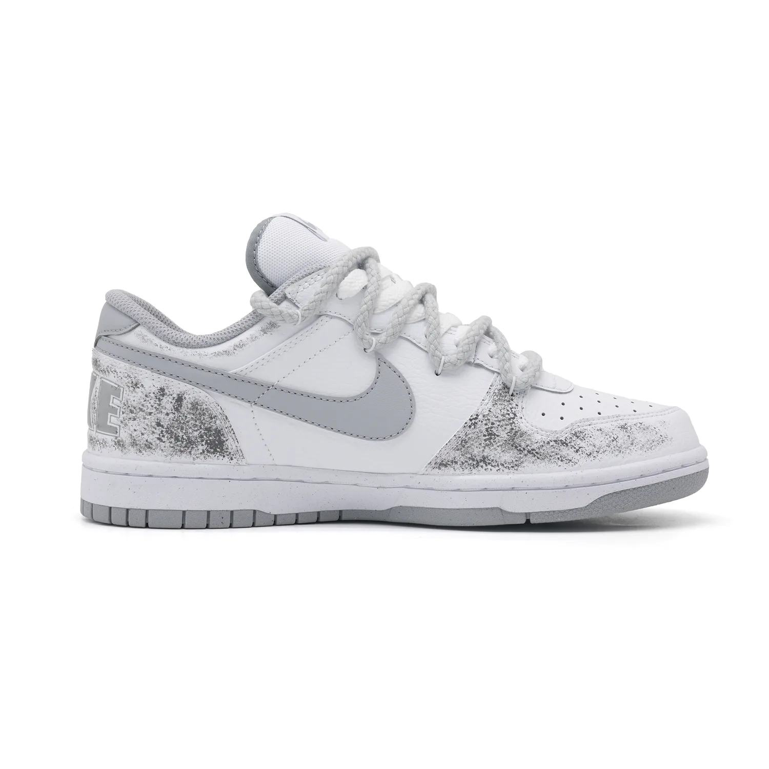 Nike Кроссовки для скейтбординга мужские Big Abrasion Resistant Breathable Low top Gray White — фото 3
