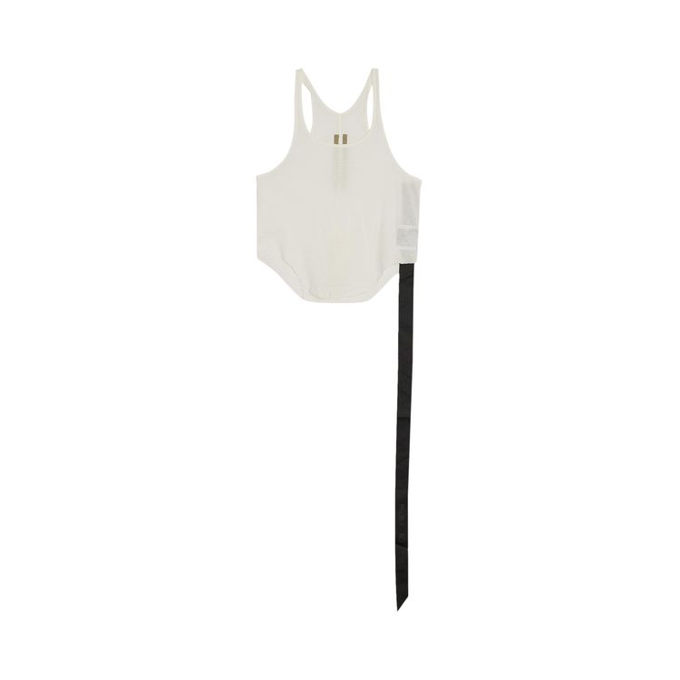 

Топ Rick Owens DRKSHDW Cropped Basic Tank Top 'Milk', белый