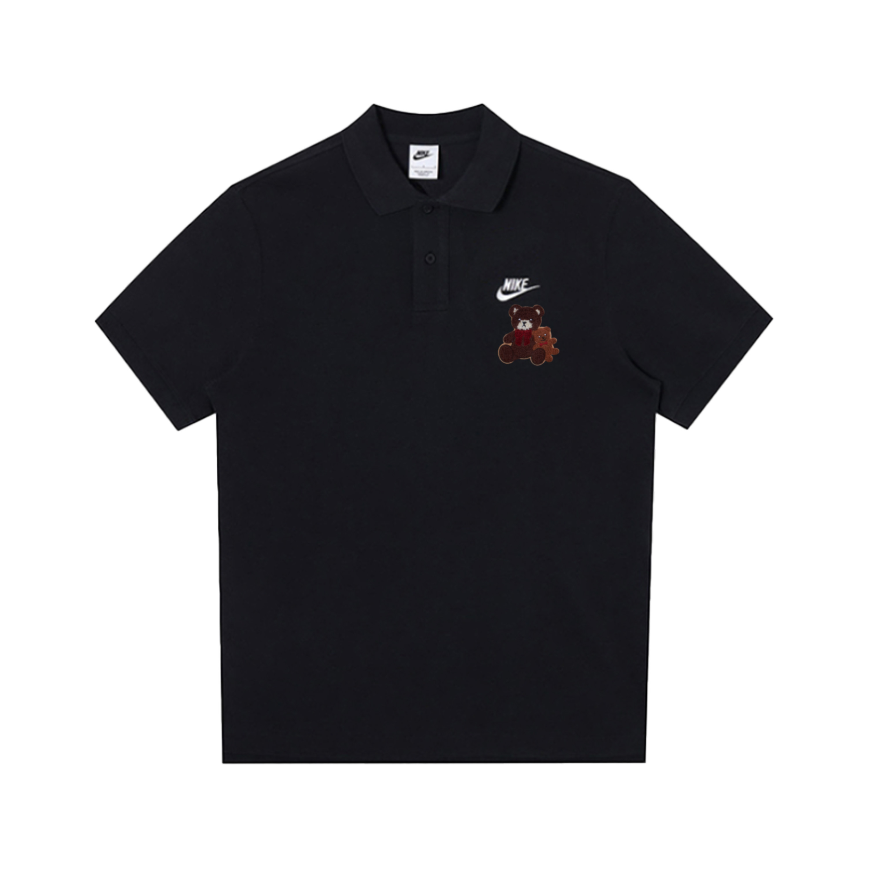 

Nike Мужская черная поло, Черный, Nike Мужская черная поло