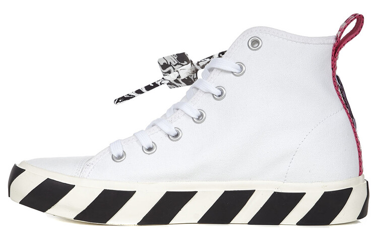 

Кеды мужские Off-White высокие, белый / черный