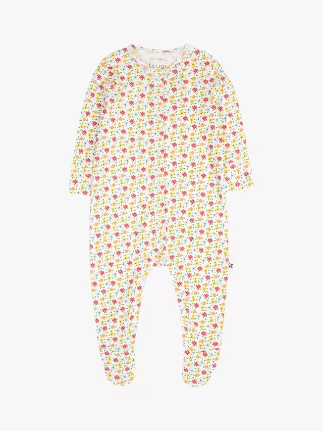 Детский комбинезон для сна Baby Lovely Point с цветочным принтом, разноцветный Frugi
