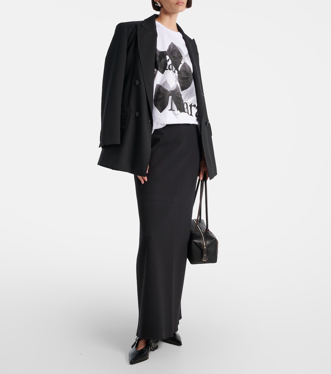 Футболка из хлопкового джерси с принтом логотипа Sequoia Max Mara, Tshirt Fondo — фото 2