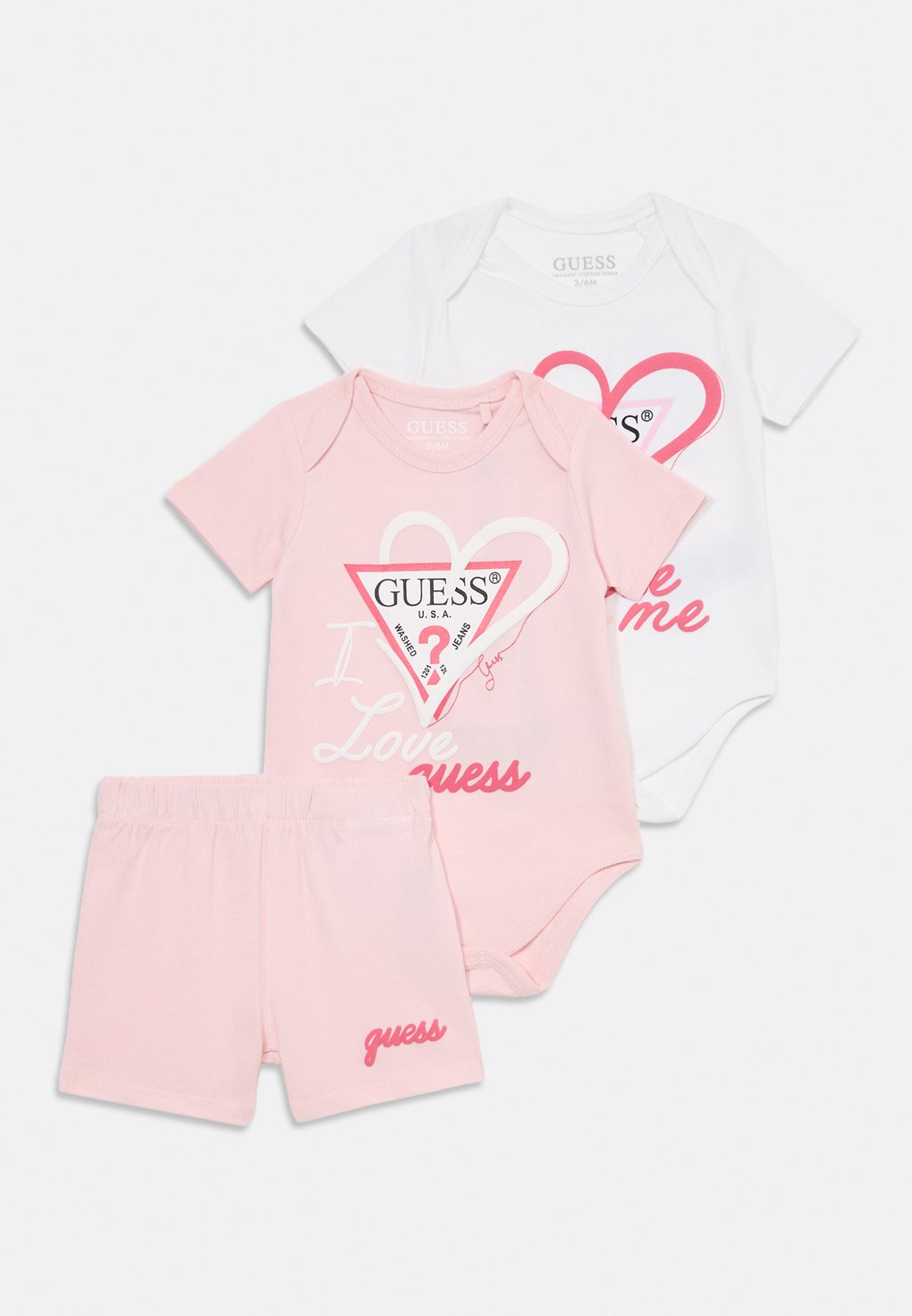 

Комбинезон BABY UNISEX SET Guess, цвет Ballet Pink