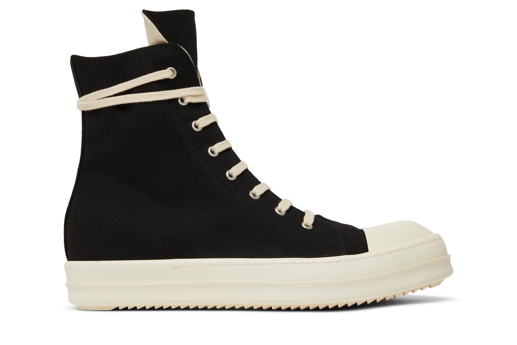 

Высокие кроссовки Rick Owens DRKSHDW Strobe Cotton Denim High, черный