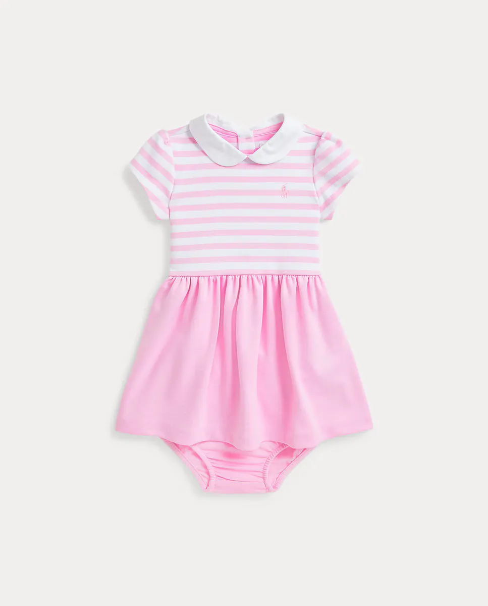 

Платье для девочки из эластичного понте с воротником Polo Ralph Lauren, цвет Rosa