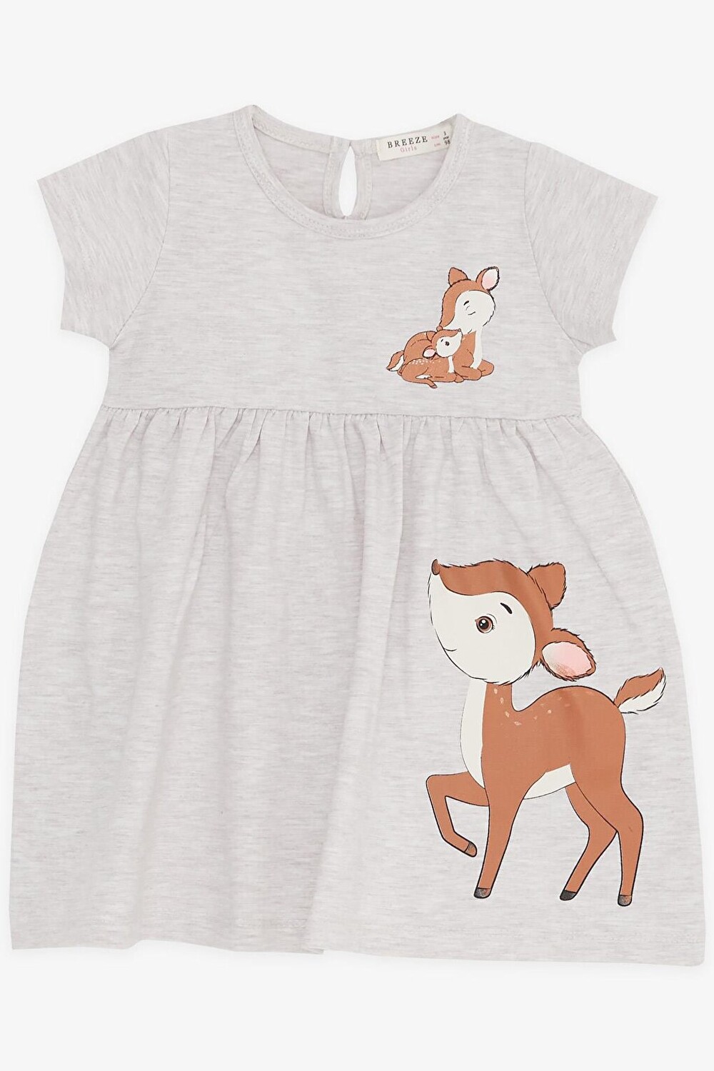 

Платье для девочки Cute Gazelle с принтом бежевый меланж (1,5-5 лет) Breeze