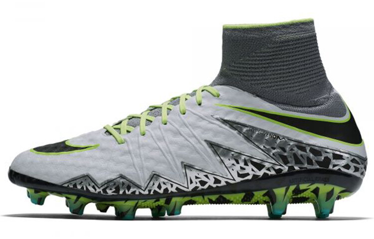 

Футбольные бутсы Hypervenom Phelon мужские, среднего размера, серые/черные/зеленые Nike
