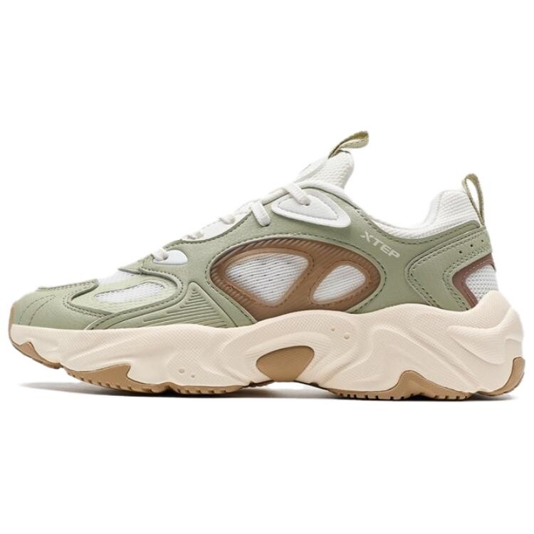 

Кроссовки XTEP Lifestyle Shoes Women's Low-top Green-white-brown, коричневый
