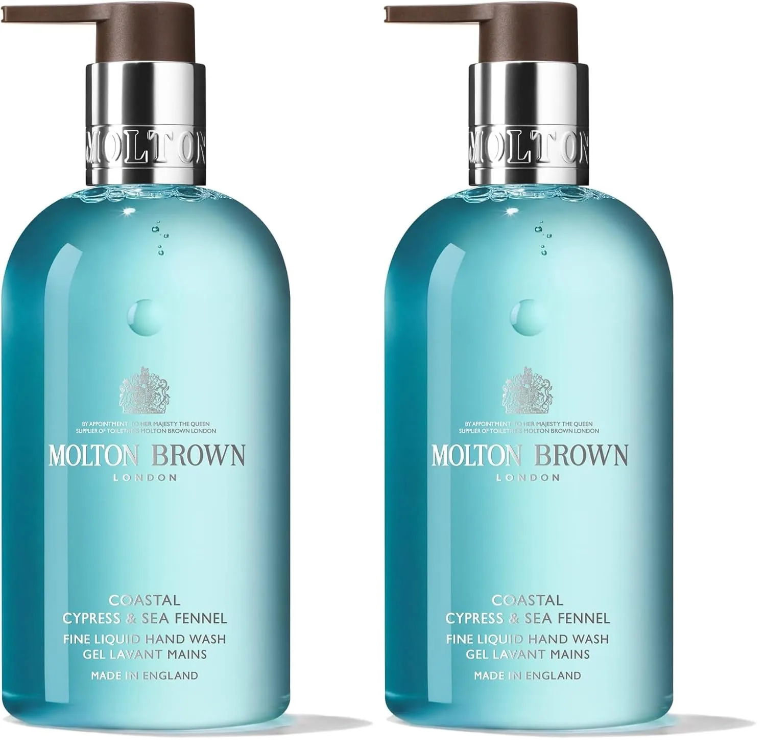 Жидкое мыло для рук Molton Brown Coastal Cypress & Sea Fennel, 10 жидких унций. 296 мл (2 шт.), Multicolor