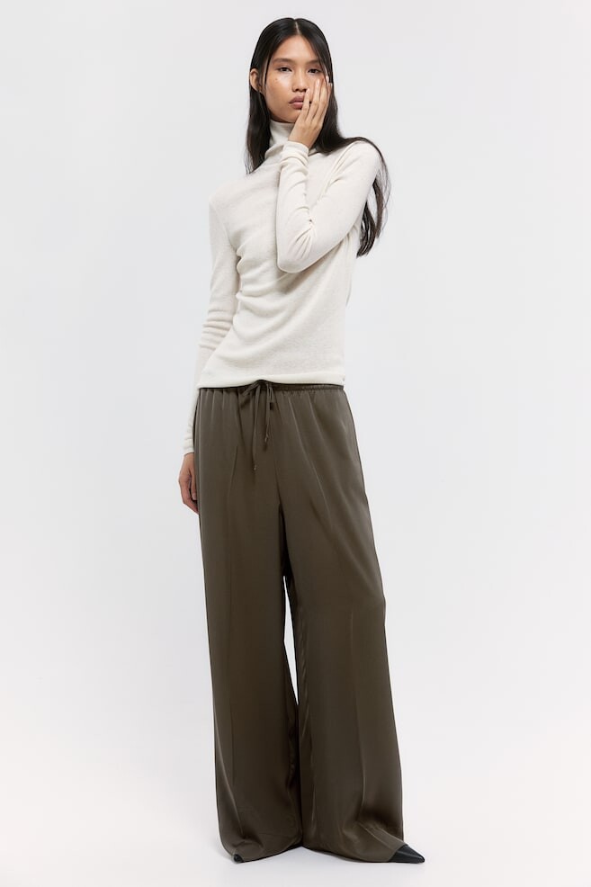 

Широкие брюки на кулиске H&M, зеленый