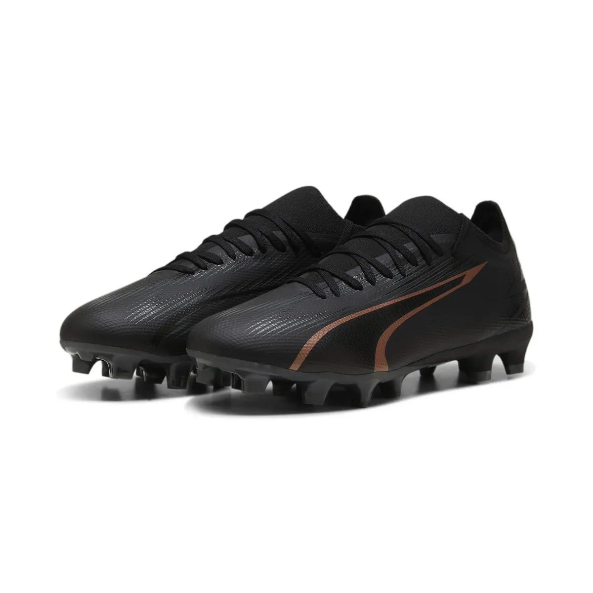 

Футбольные кроссовки PUMA "ULTRA MATCH FG/AG", цвет Puma Black-Copper Rose