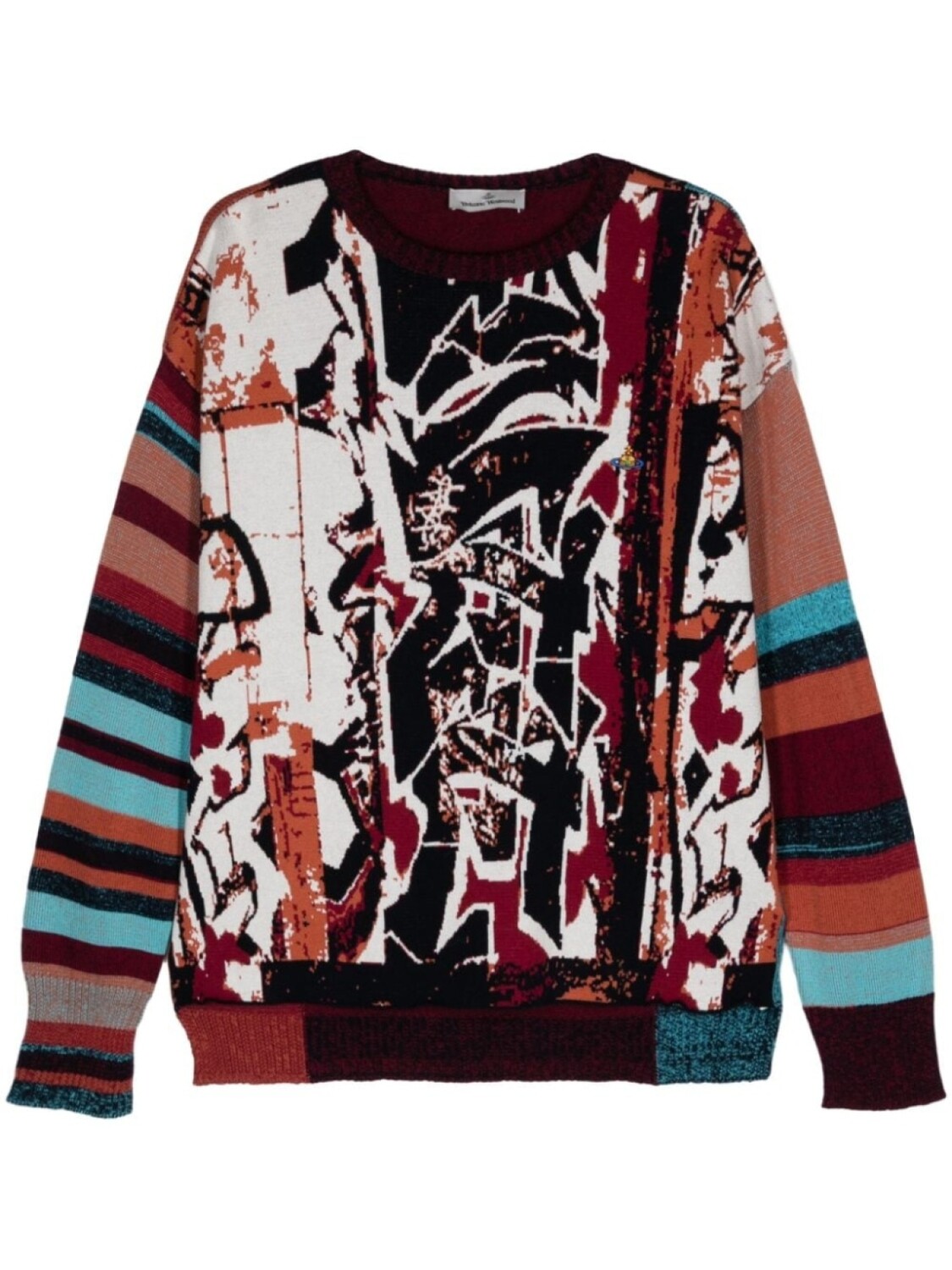

Vivienne Westwood жаккардовый джемпер Graffiti, белый