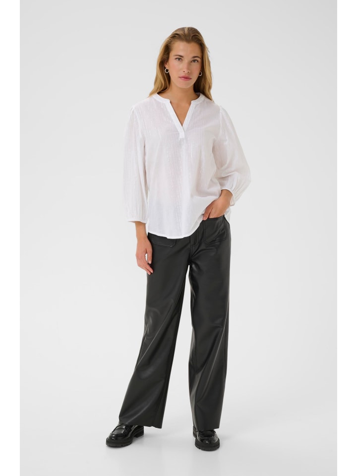 

Kaffe Блузка с длинными рукавами KAluise, стандартный крой, оптически белый цвет