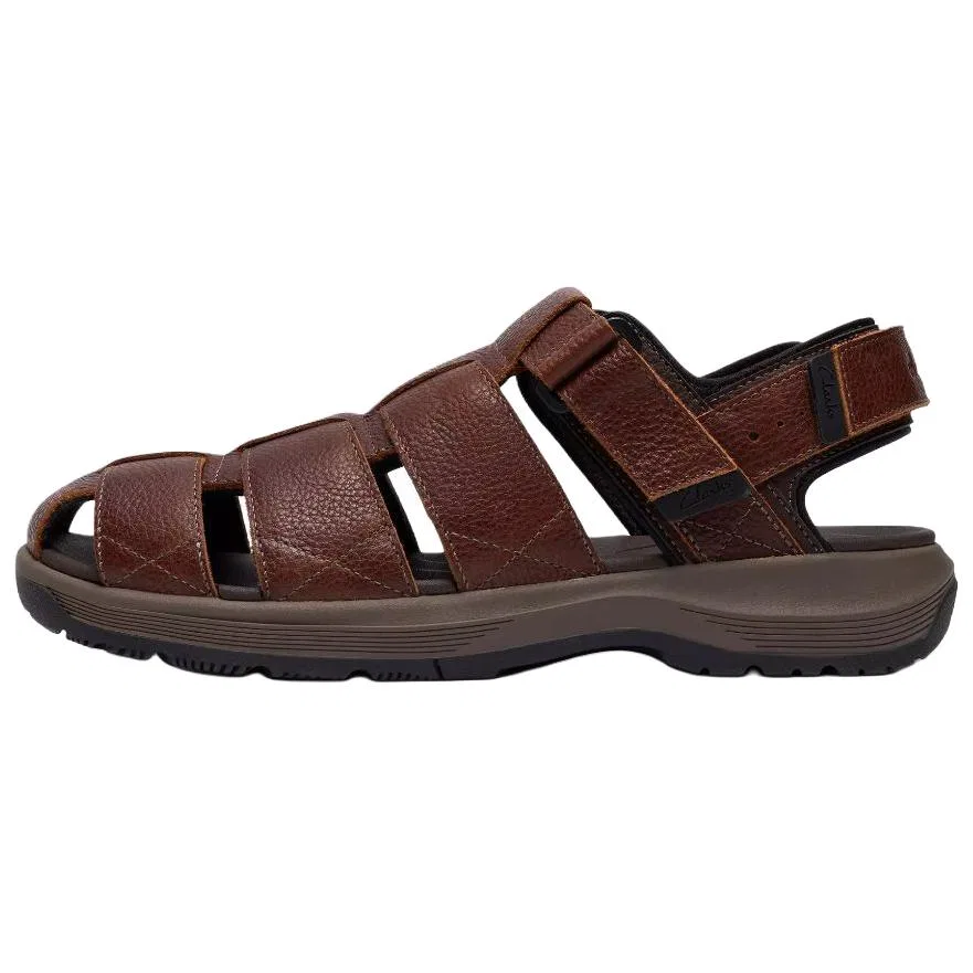 Сандалии кожаные пляжные Clarks Cove Dark Brown