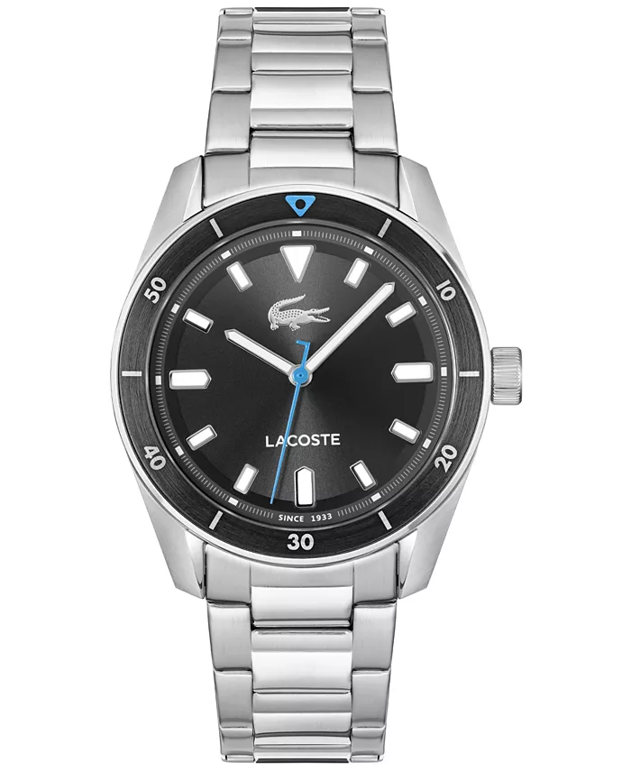 

Мужские часы Boston с браслетом из нержавеющей стали серебристого тона, 39 мм Lacoste