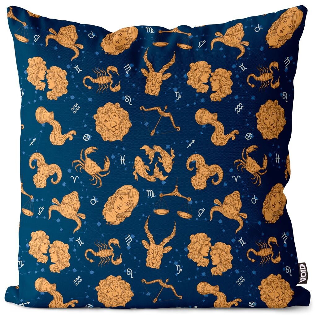 

VOID Знак зодиака Астрология Звезды Чехол на подушку Полиэстер Водонепроницаемая подушка для улицы и дома Размер: 60 x 60 см