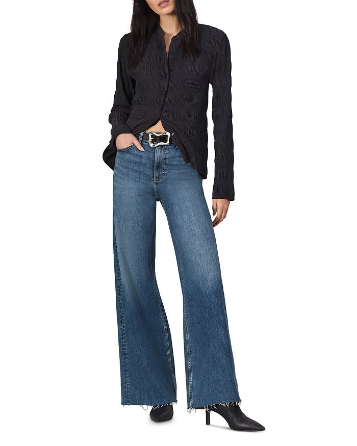 

Джинсы Flexi Sofie с высокой посадкой и широкими штанинами rag &bone в цвете Willow rag & bone, синий