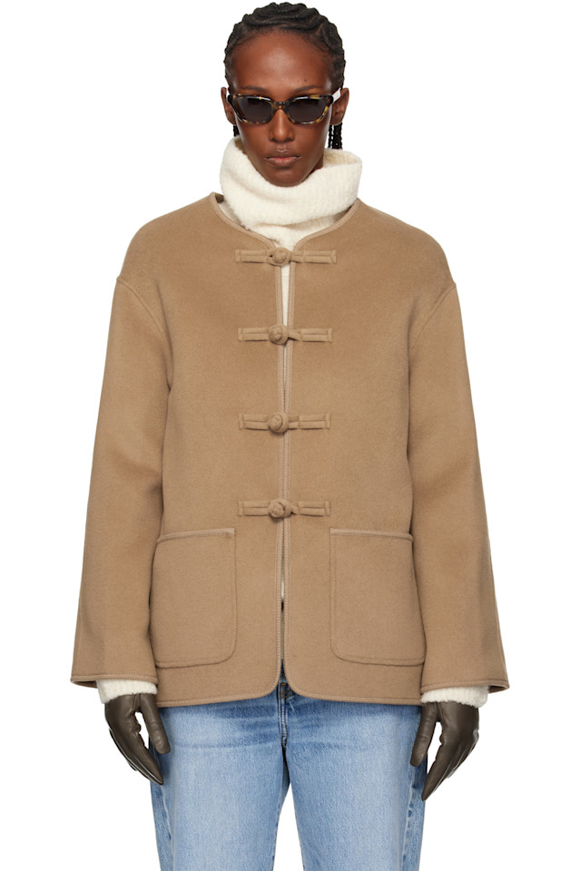 

Róhe Бежевая двухсторонняя шерстяная куртка