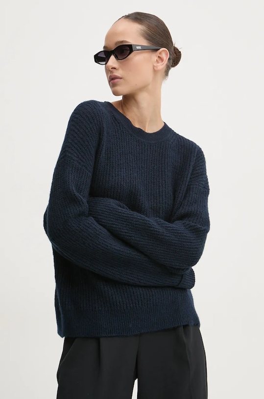 

Свитер с добавлением шерсти Superdry, темно-синий