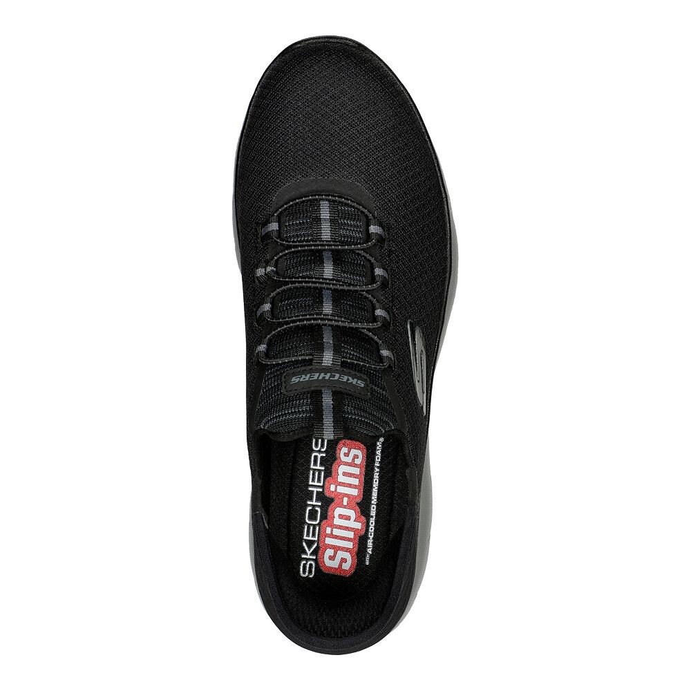 Мужская обувь Skechers Hands Free Slip-ins Summits High Range, цвет Black Charcoal — фото 3
