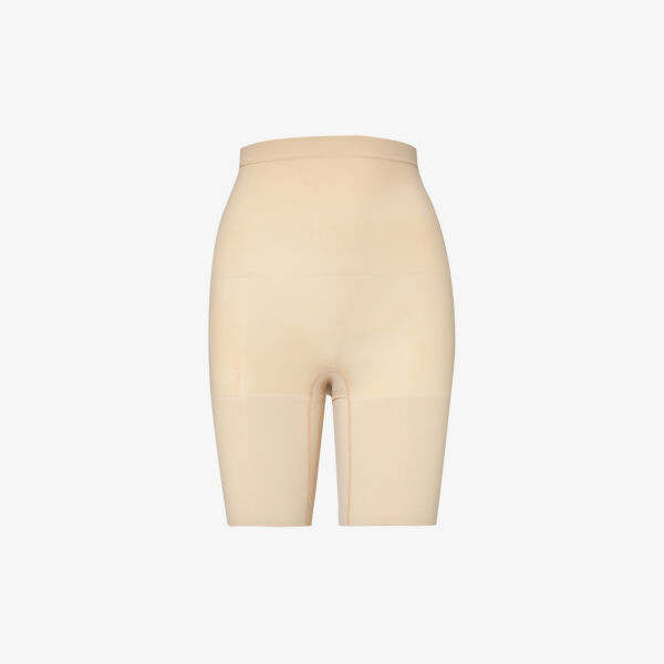 

Шорты из эластичной ткани с высокой посадкой Everyday Shaping Spanx, цвет soft nude