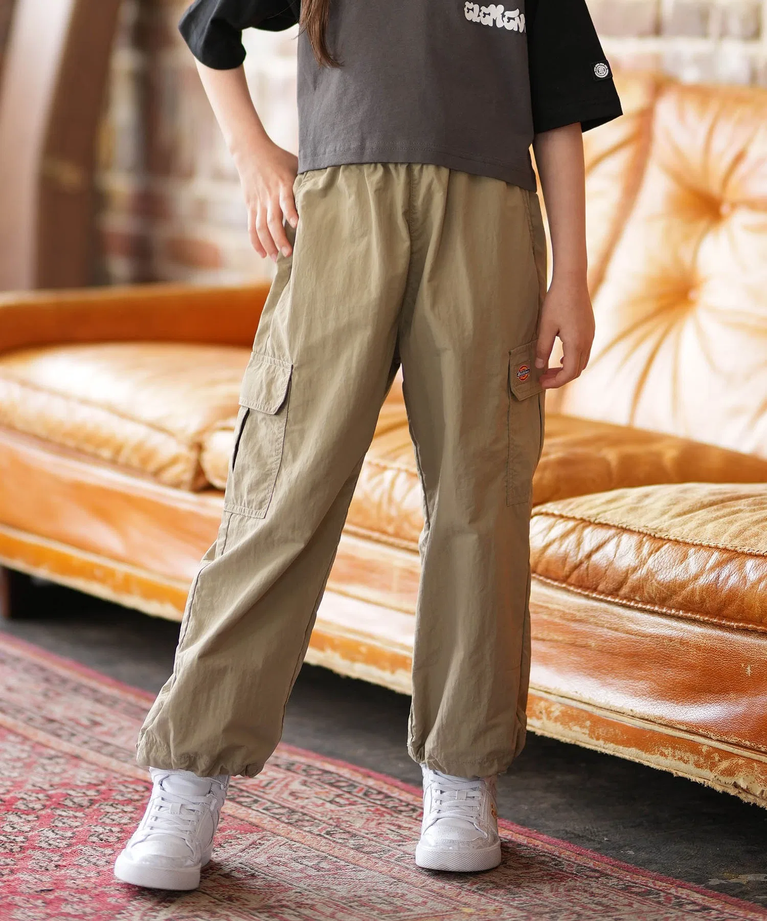 [Эксклюзив от Murasaki Sports] Детские длинные брюки Dickies MS DK из нейлона, брюки-карго 80753400