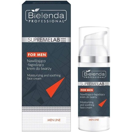 

Профессиональный увлажняющий и успокаивающий крем для лица Supremelab Men Line 50 мл, Bielenda