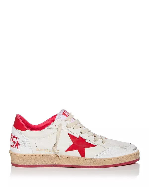 Унисекс низкие кроссовки Ballstar Golden Goose, белый — фото 4