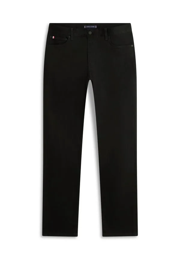 Джинсы denton в стиле smart casual, узкие, прямого кроя, черные. Tommy Hilfiger, Stay Black — фото 3