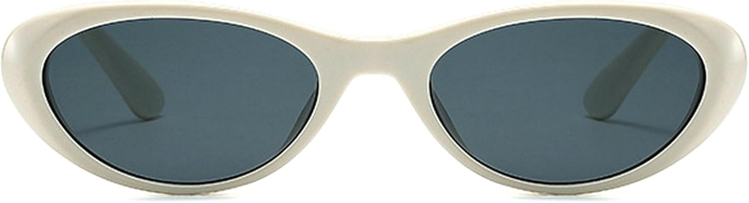 

Винтажные женские солнцезащитные очки «кошачий глаз» с заклепками, мужские красные и желтые, с защитой от УФ-излучения UV400, модные солнцезащитные очки mincl, White Black