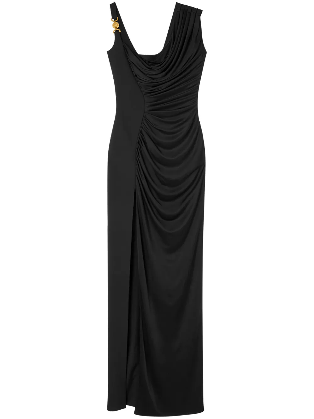 

Платье Medusa '95 с драпировкой VERSACE, черный