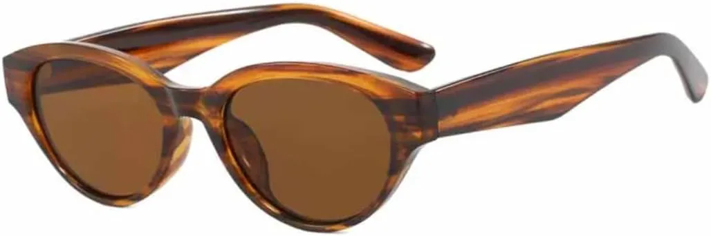 

Солнцезащитные очки с защитой UV400 | Линзы цвета «кошачий глаз» | Для женщин и мужчин, для занятий спортом на открытом воздухе и вождения DSVIGF, Stripes Brown