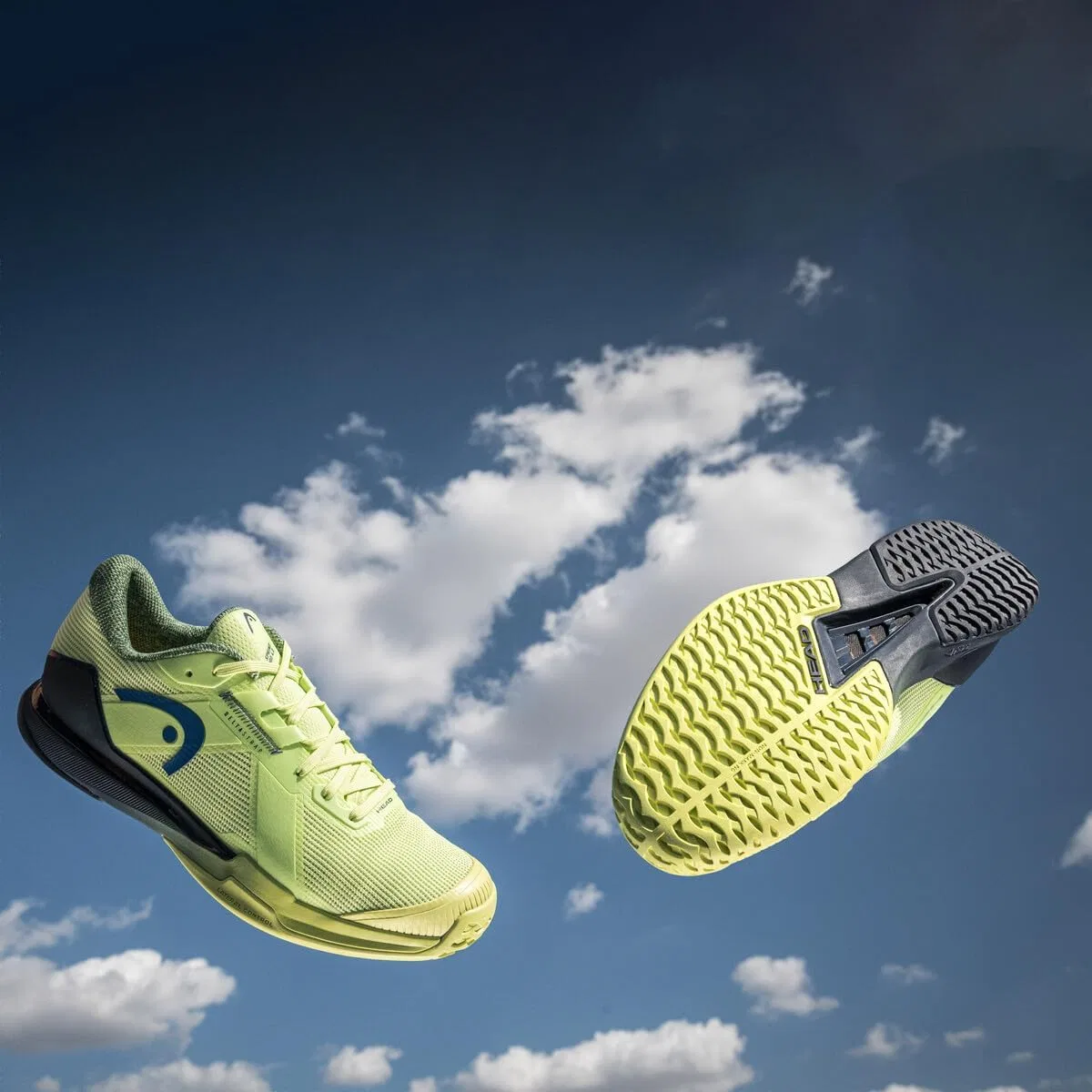 Мужские теннисные кроссовки Head Sprint Pro 4.0, Lime Navy — фото 2