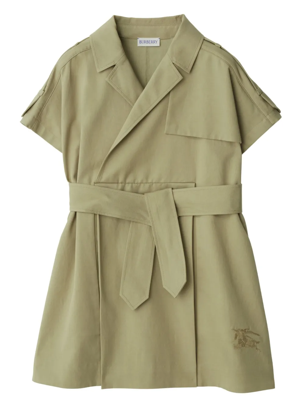 

Платье-тренч BURBERRY KIDS, зеленый