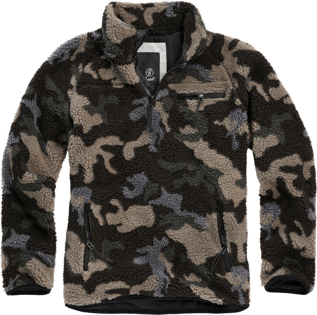 

Пуловер Brandit Teddyfleece Pullover, темный кмуфляж