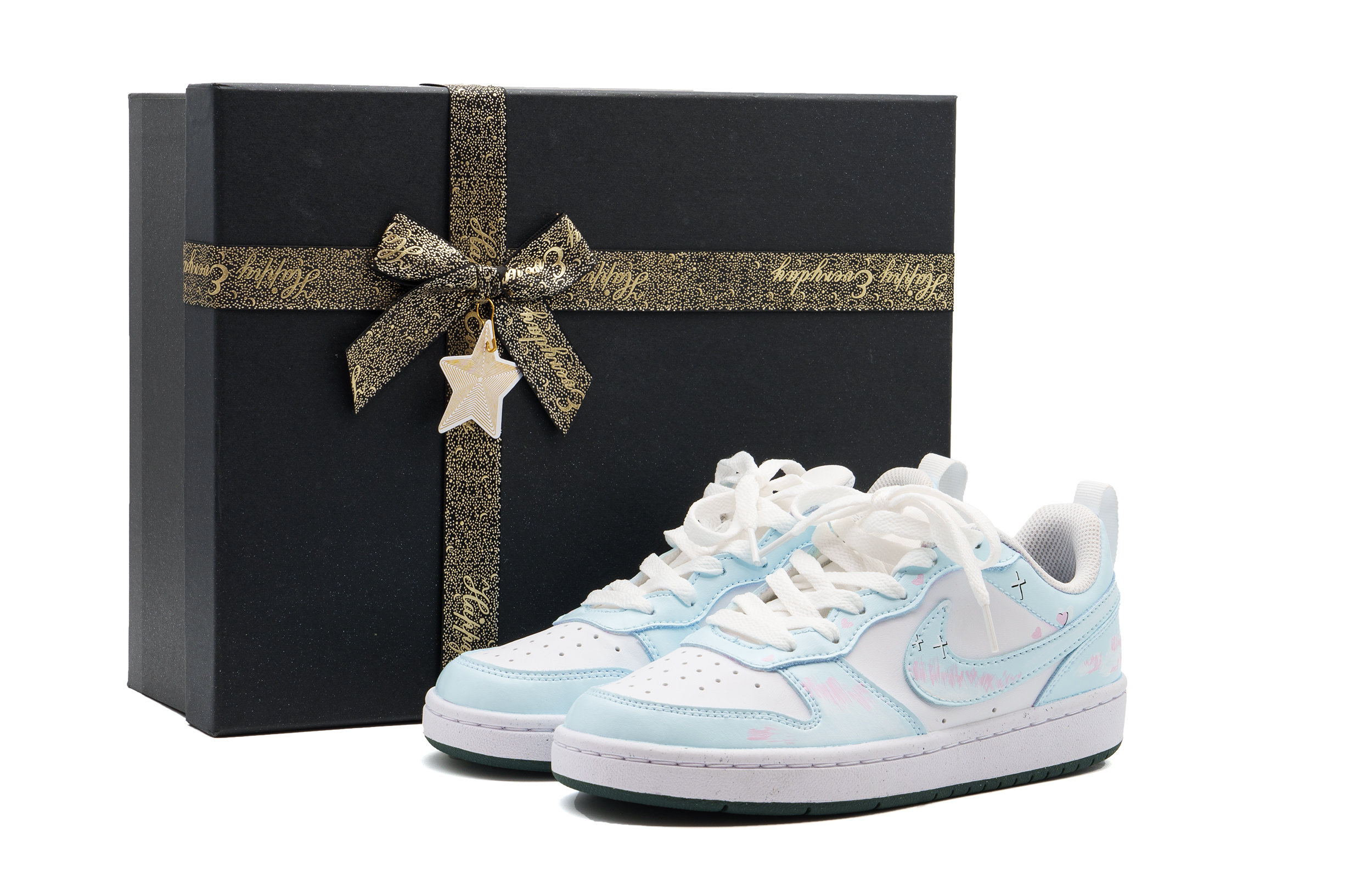 

Детские скейтерские кроссовки Court Borough для младших школьников Nike, синий