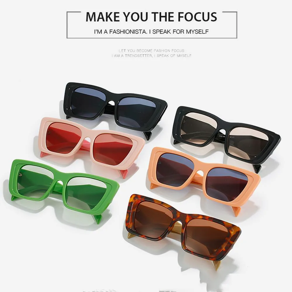 

Модные солнцезащитные очки «кошачий глаз» для женщин и мужчин, с винтажным леопардовым принтом, для вечеринок и пляжа, с защитой от УФ-излучения UV400 TYUVIVO, C3