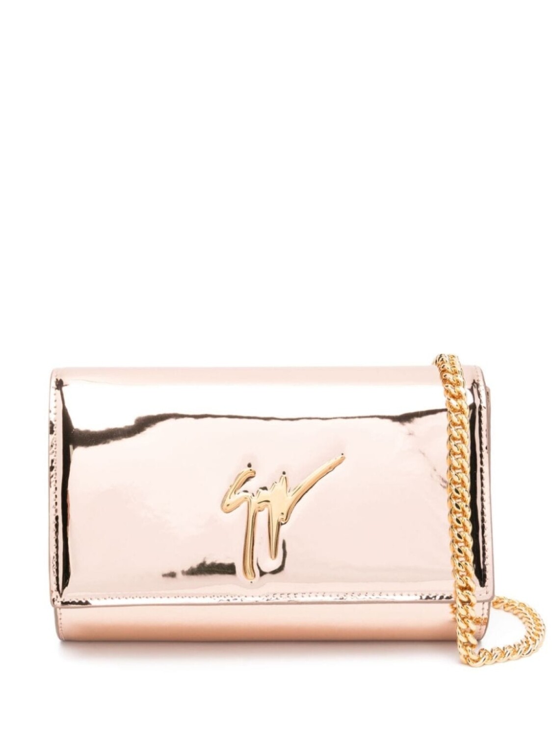 

Giuseppe Zanotti лакированный клатч Cleopatra, розовый