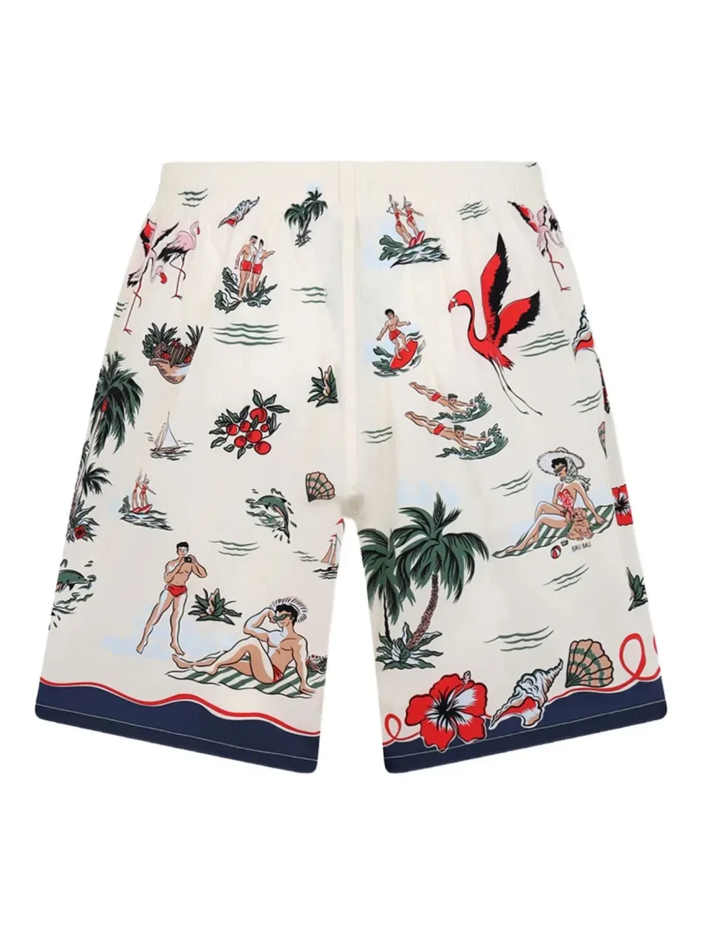 Плавки-шорты aloha souvenir с принтом DSQUARED2, бежевый — фото 2
