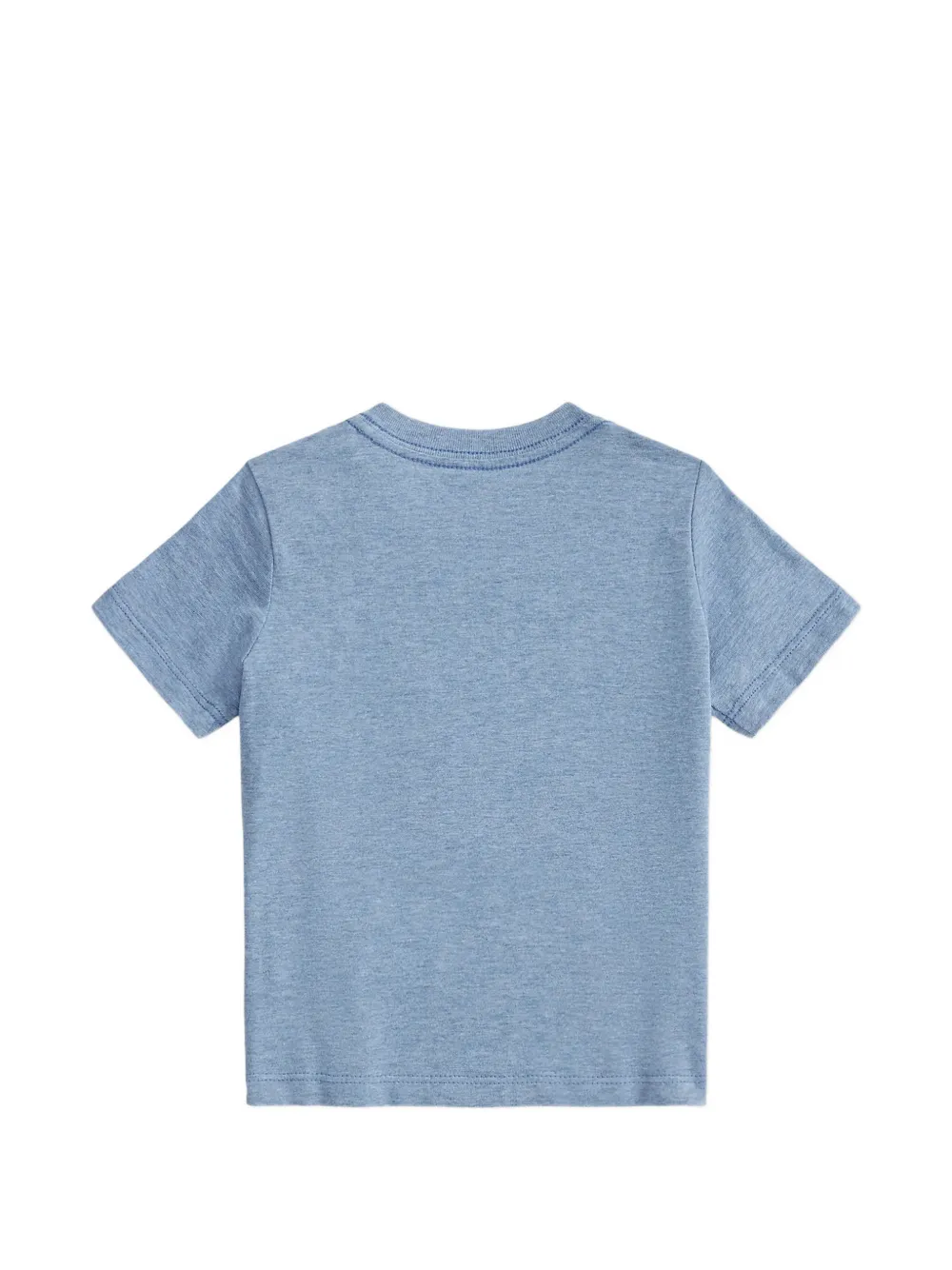 Футболка с вышитым логотипом Polo Ralph Lauren Kids, синий — фото 2