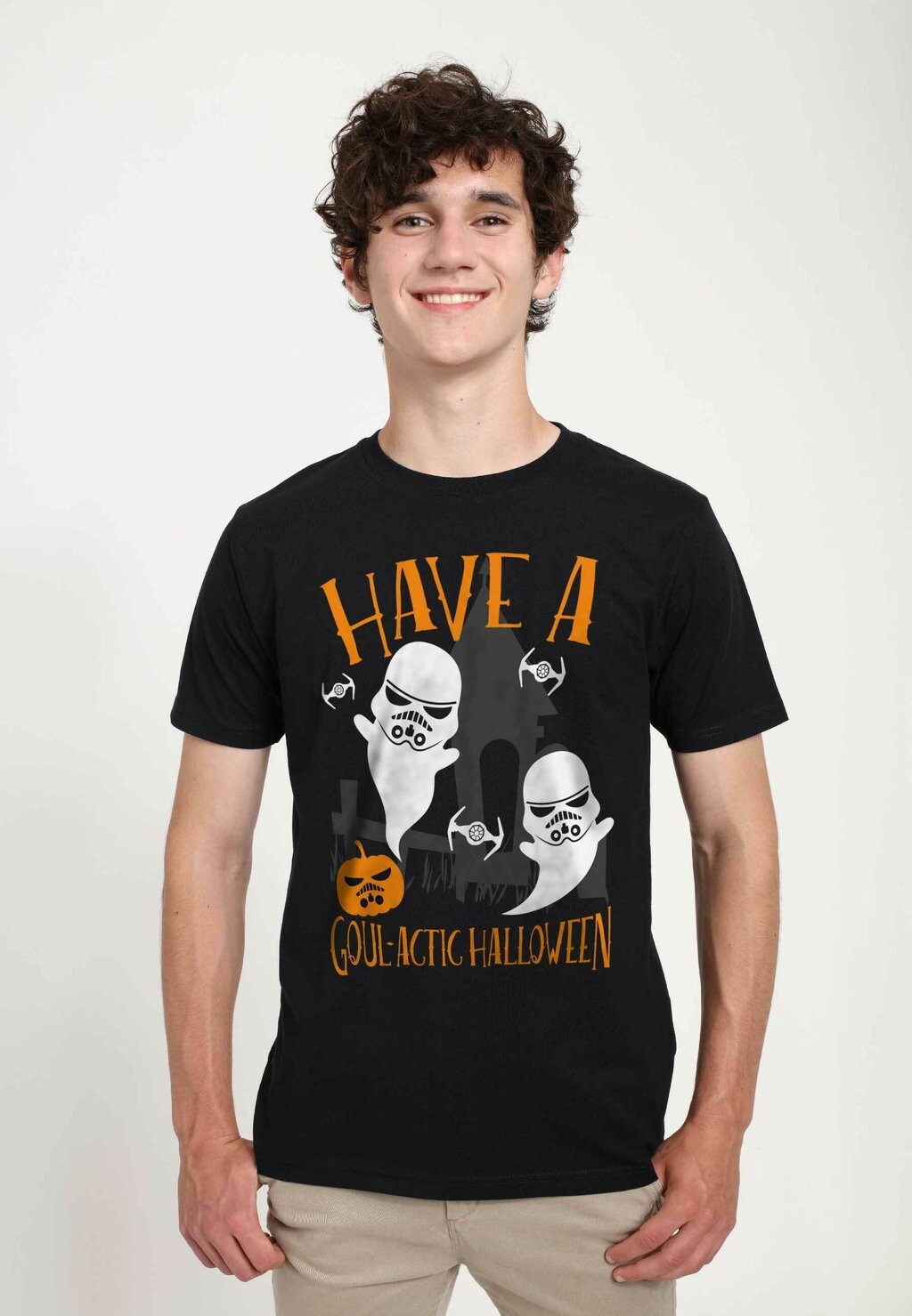 

Футболка с принтом STAR WARS: CLASSIC GOULACTIC HALLOWEEN UNISEX Star Wars, черный
