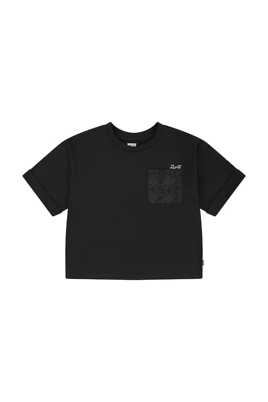 

Детская футболка ROLL CUFF MEET AND GREET T Levi'S, черный
