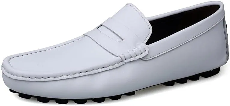 Лоферы кожаные Penny Loafers Elevator White PUGHGAETZF — фото 3