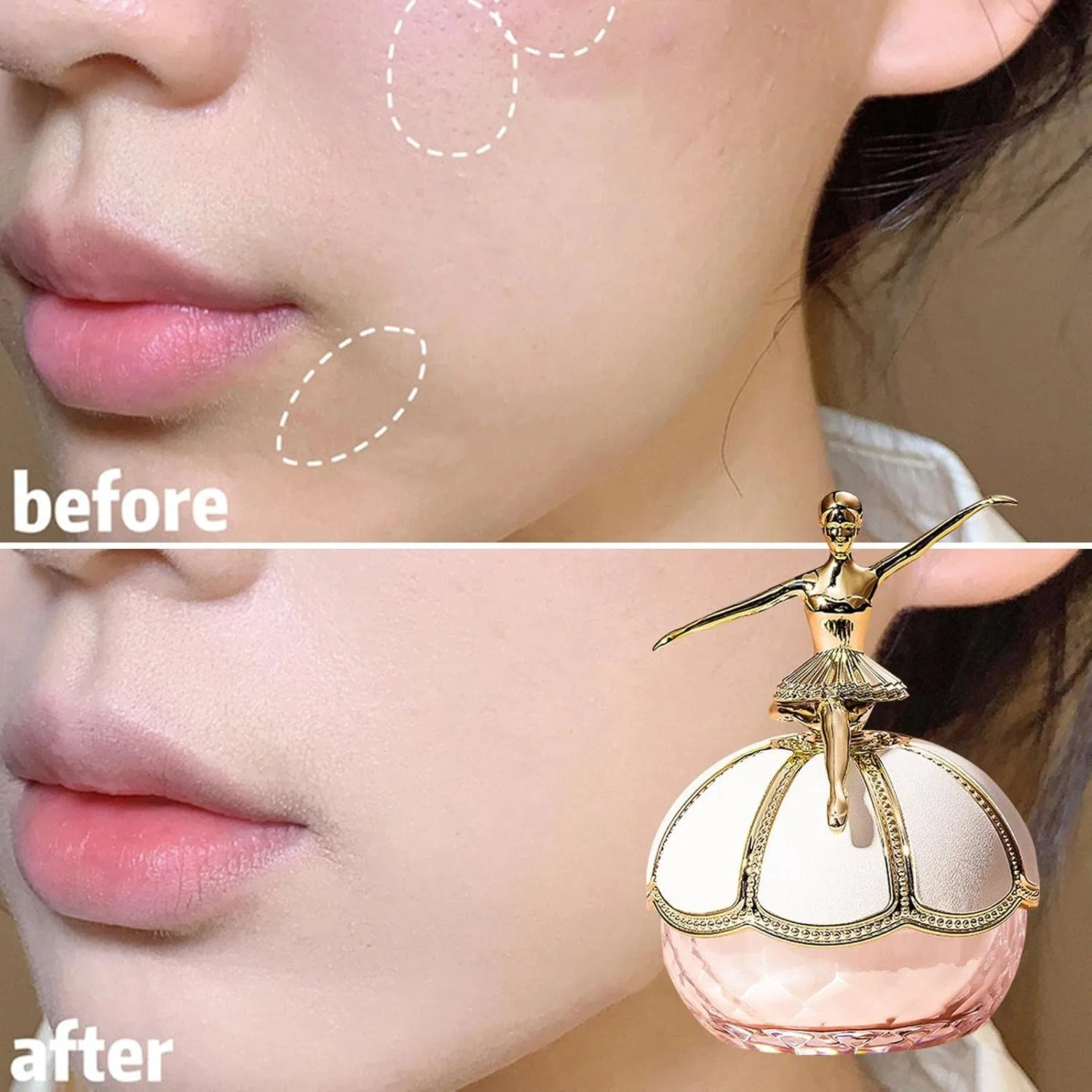 Пудра для лица Kasvin Ballet Statue Setting Powder матовая, 20 г — фото 3