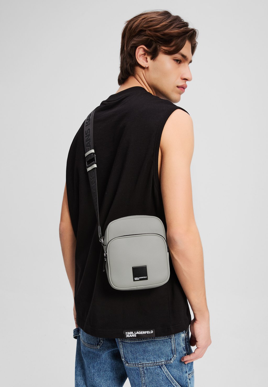 

Сумка через плечо BOX LOGO - Across body bag Karl Lagerfeld Jeans, серый