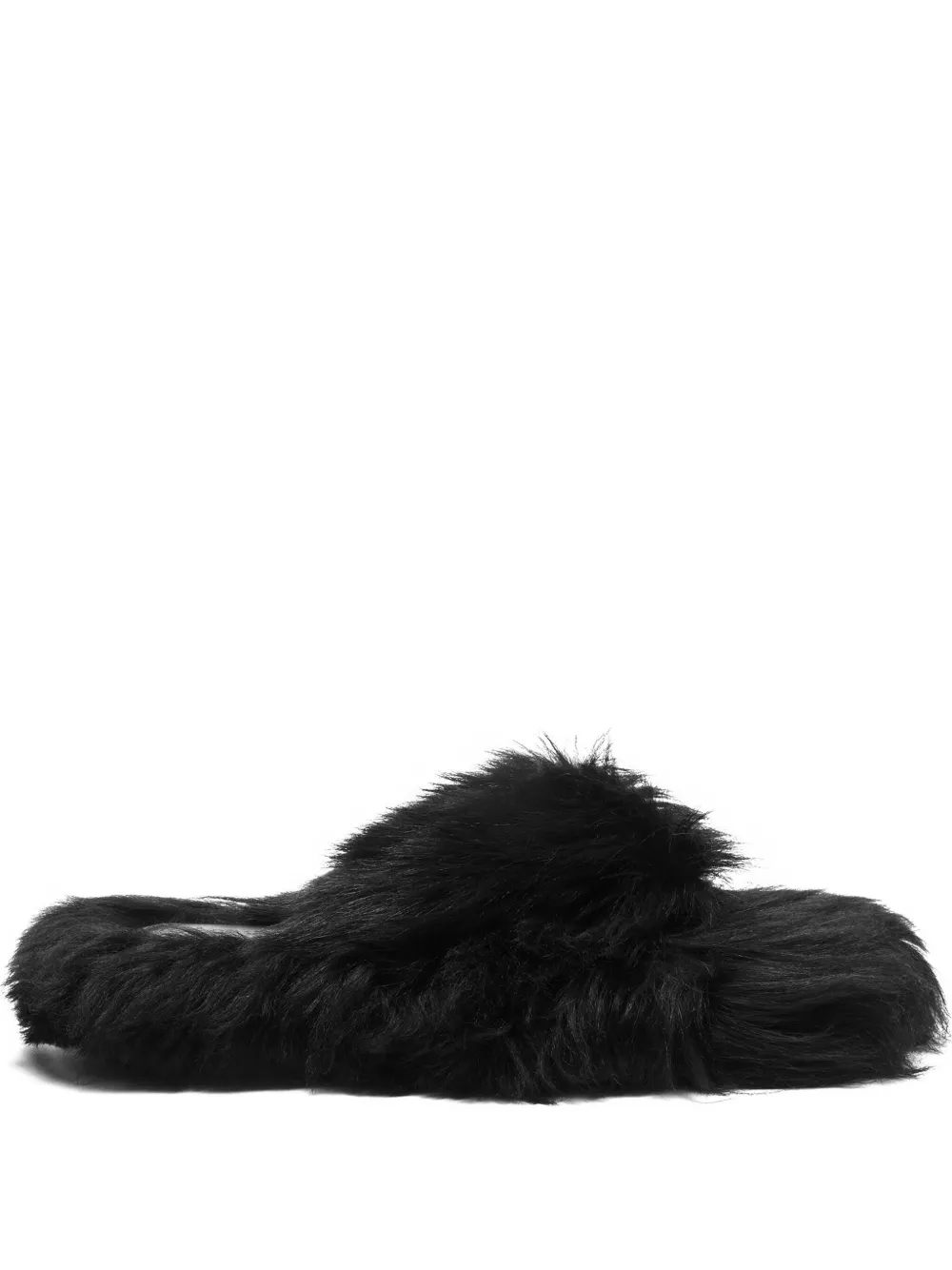 Сандалии с подкладкой из овчины Acne Studios, черный