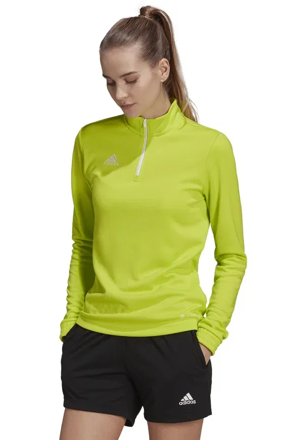 Толстовка тренировочная Adidas Performance Entrada 22, зелено-белая