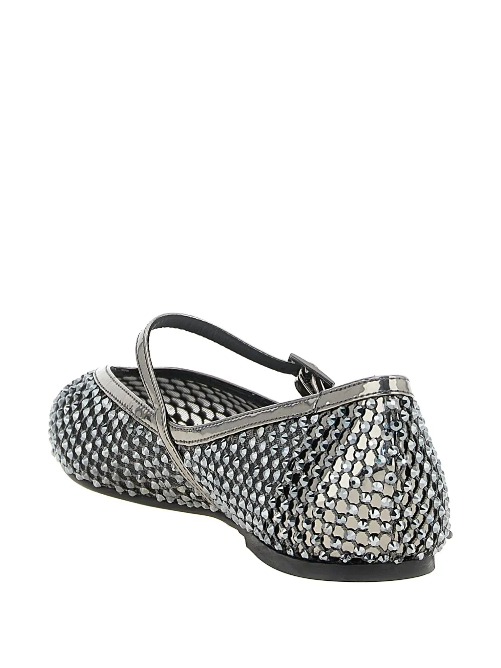 Балетки Gilda с кристаллами Le Silla, серый — фото 4