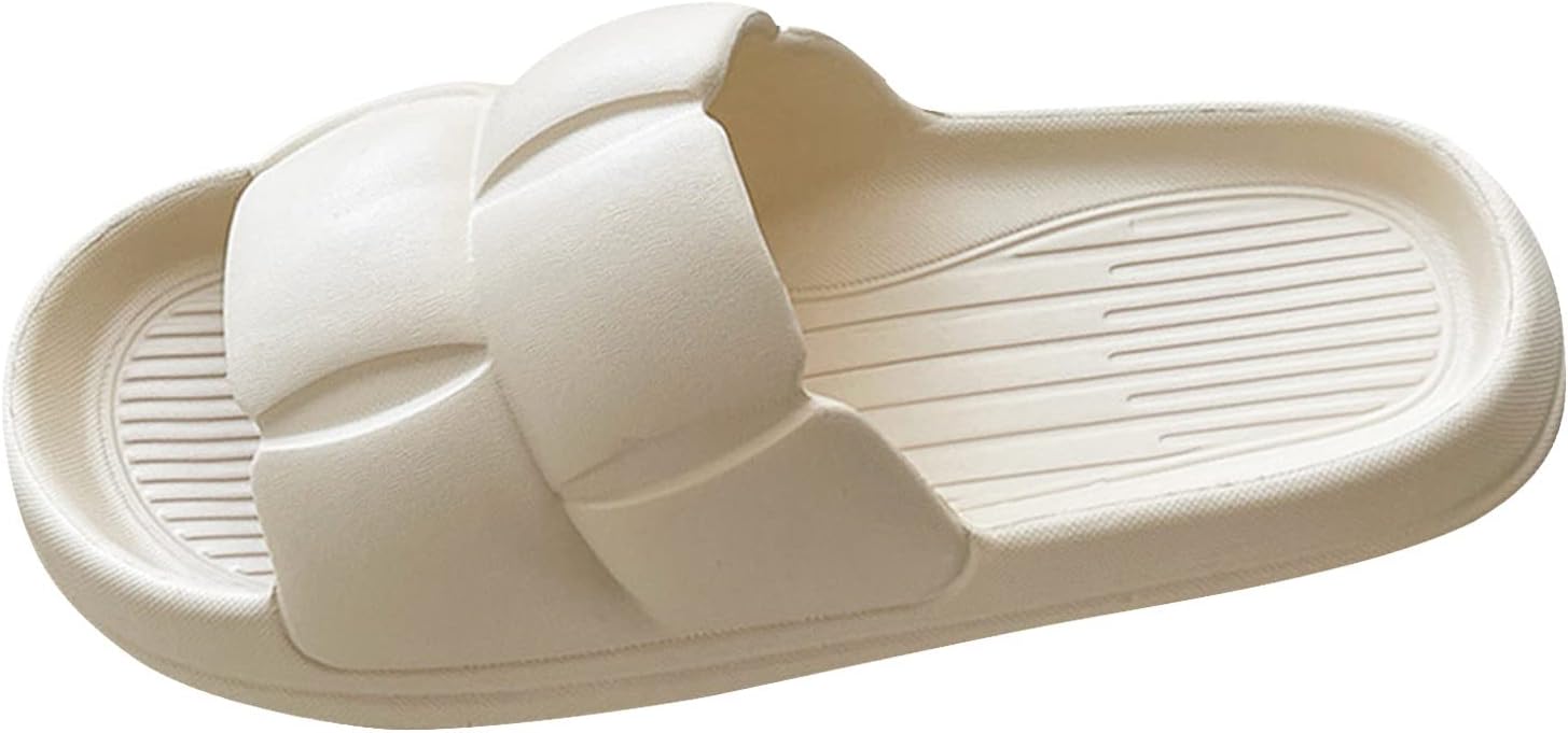 

Шлепацы для душа для женщин и мужчин, тапочки для ванной, крайне удобные с плотной подошвой, пляжные туфли, женские сандалии на шнуровке, размер 11 (розовые, 7) Generic